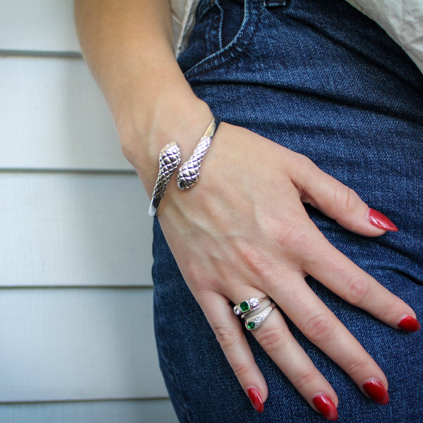 The Serpentine Cuff - Silver