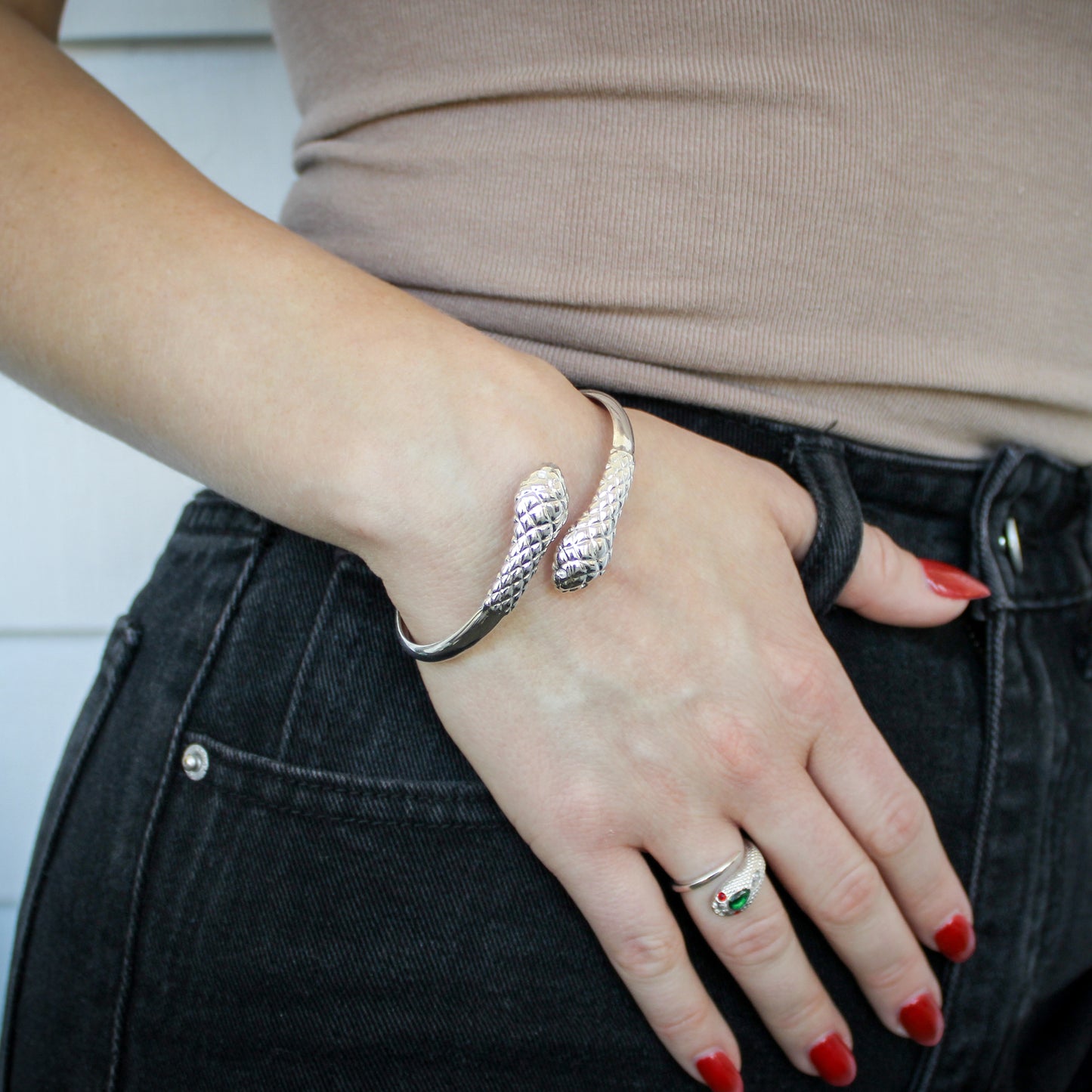The Serpentine Cuff - Silver