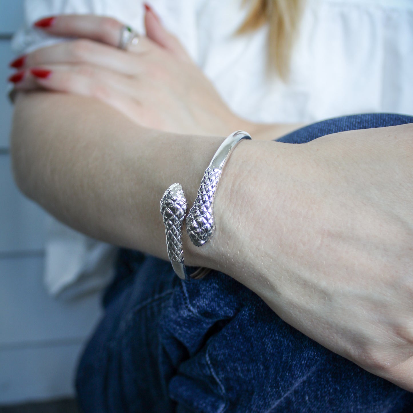 The Serpentine Cuff - Silver