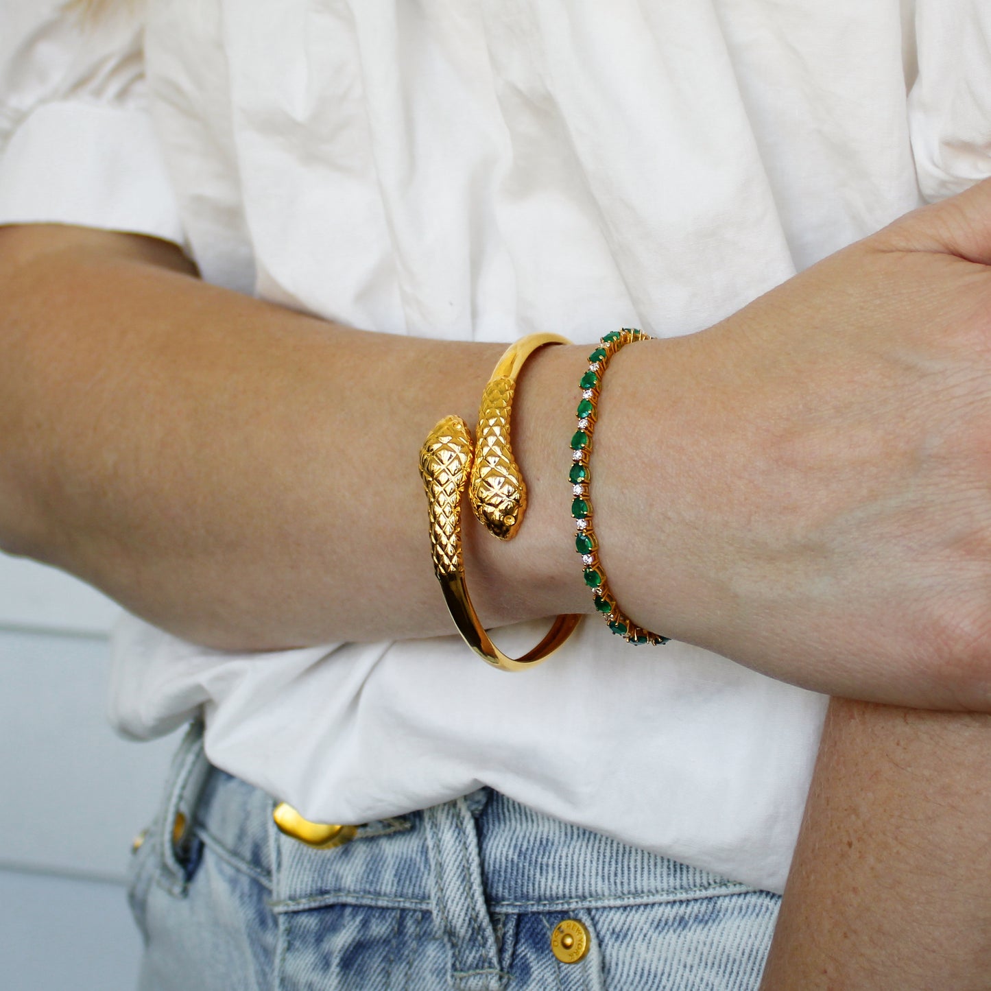 The Serpentine Cuff - Gold